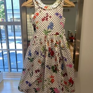Oscar de la Renta girls formal floral dress
